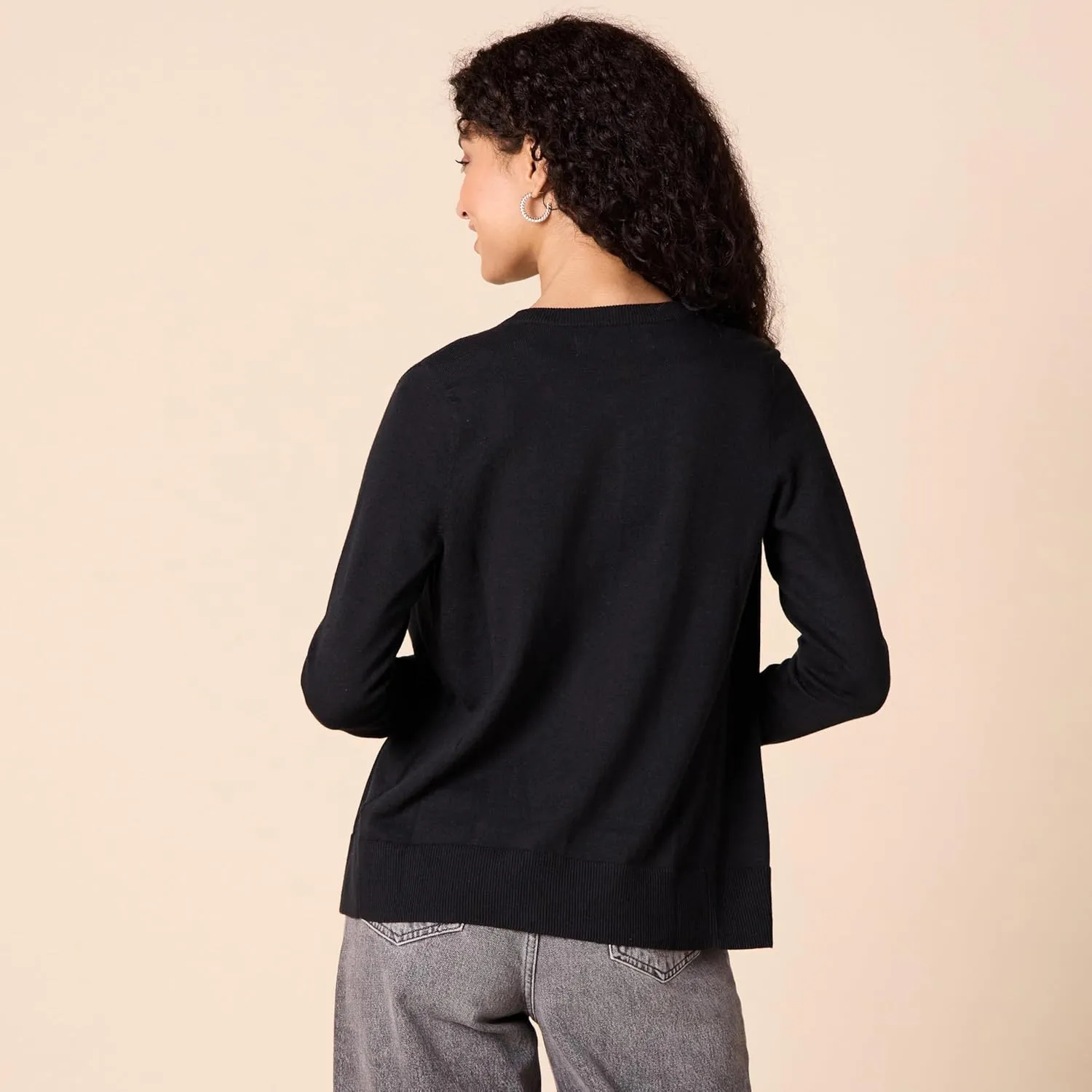Amazon Essentials Women's Lightweight Crewneck Cardigan Sweater (Available in Plus Size)