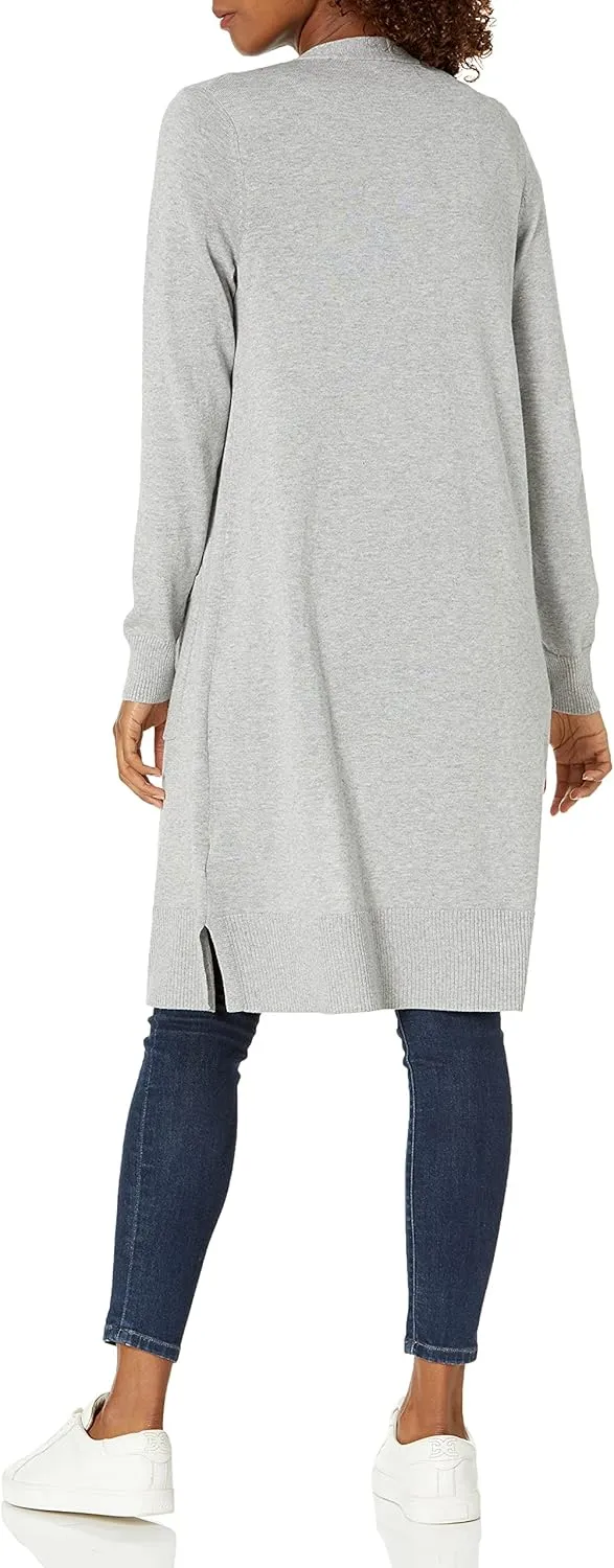 Amazon Essentials Women's Lightweight Longer Length Cardigan Sweater (Available in Plus Size)