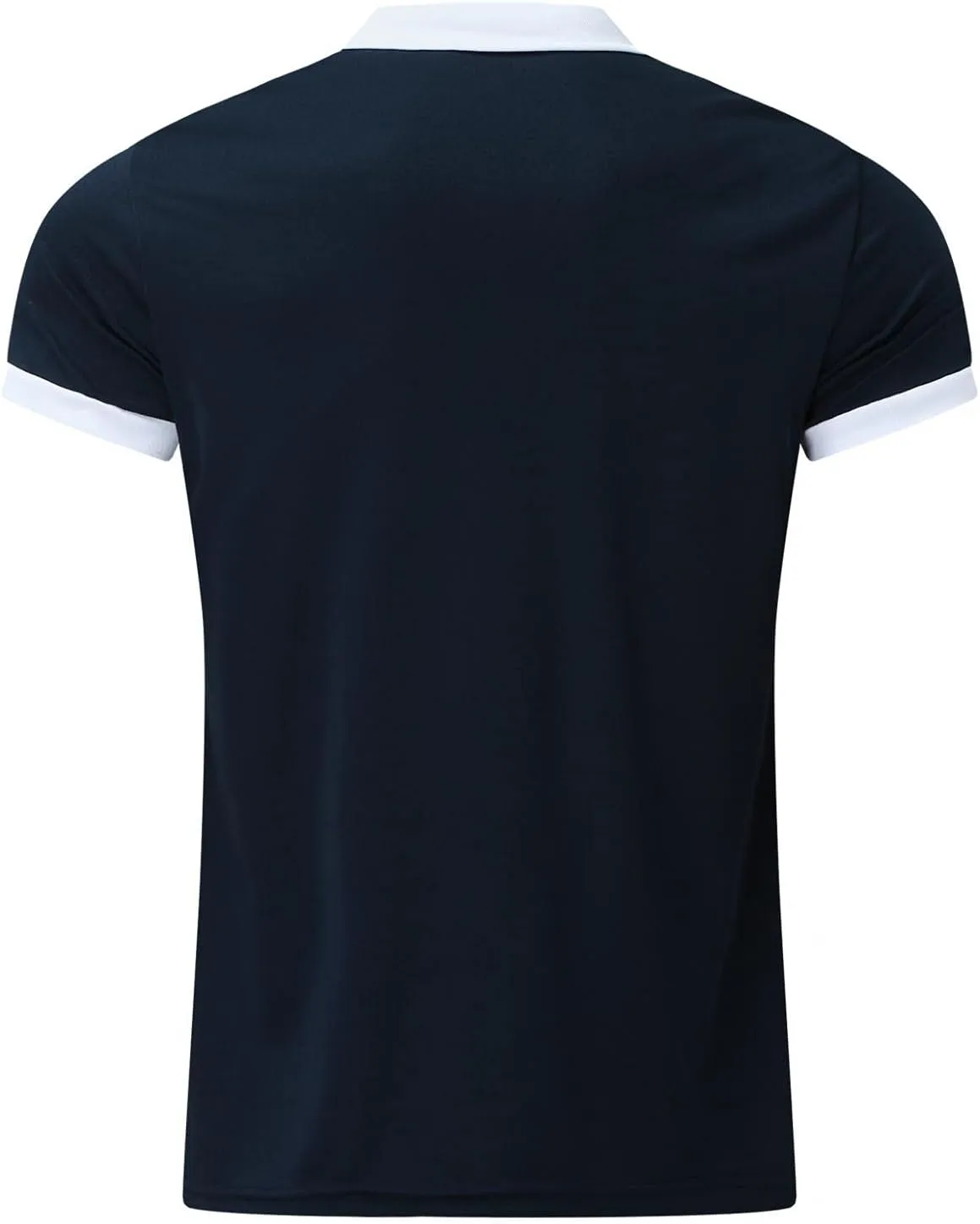 Burband Mens Fashion Short Sleeve Polo Shirts Big and Tall Zipper Dual Tipped Collar Slim Fit Paisley Floral Dad Shirts