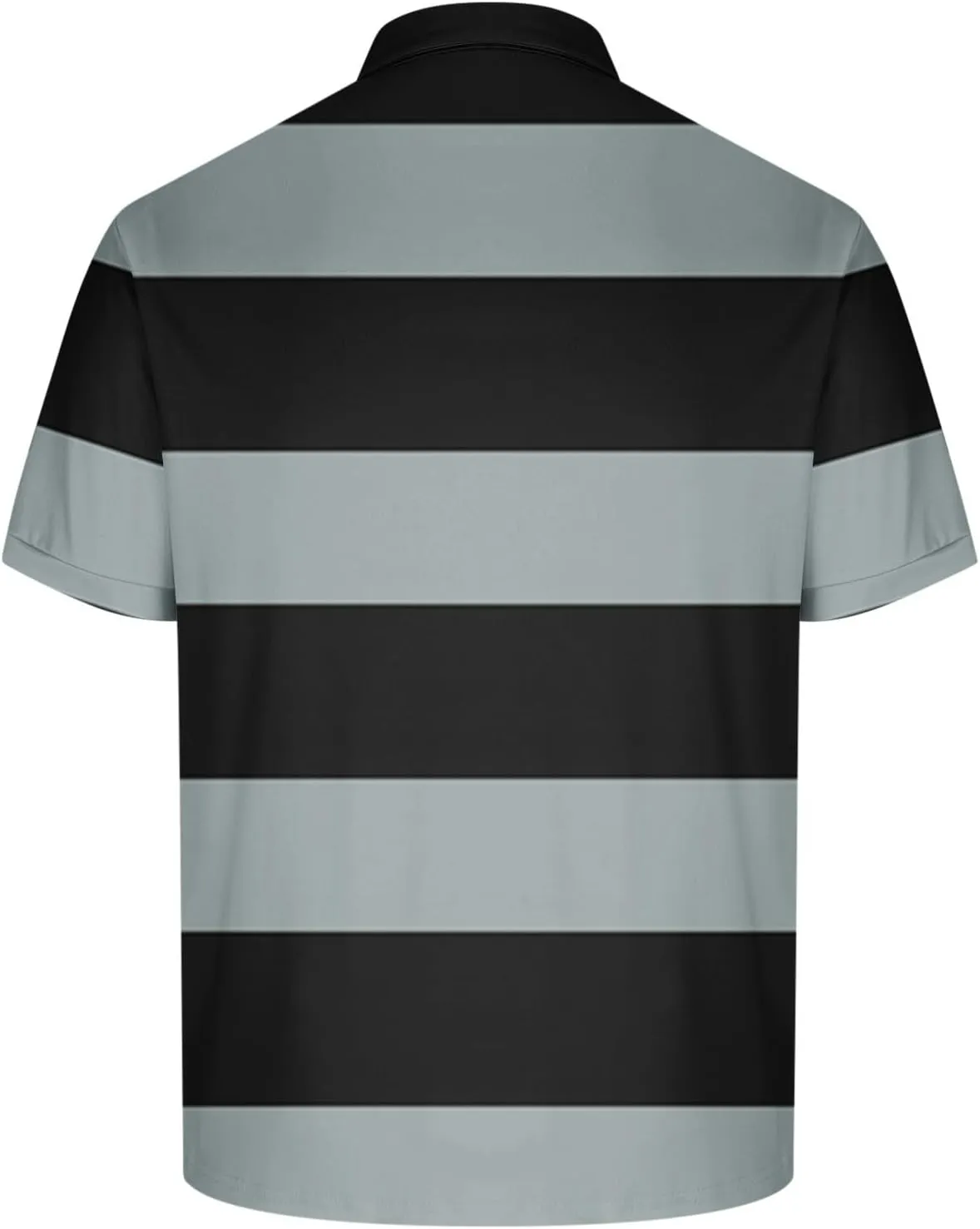 Color Block Golf Shirts for Men Short Sleeve Regular Fit Moisture Wicking Performance Casual Striped Mens Polo Shirts