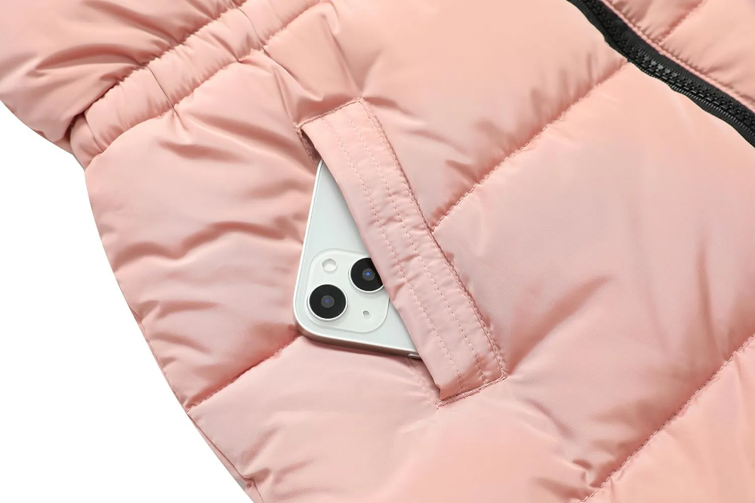 Girl's Winter Long Coat Parka Kids Warm Hooded Puffer Jacket Long-lasting