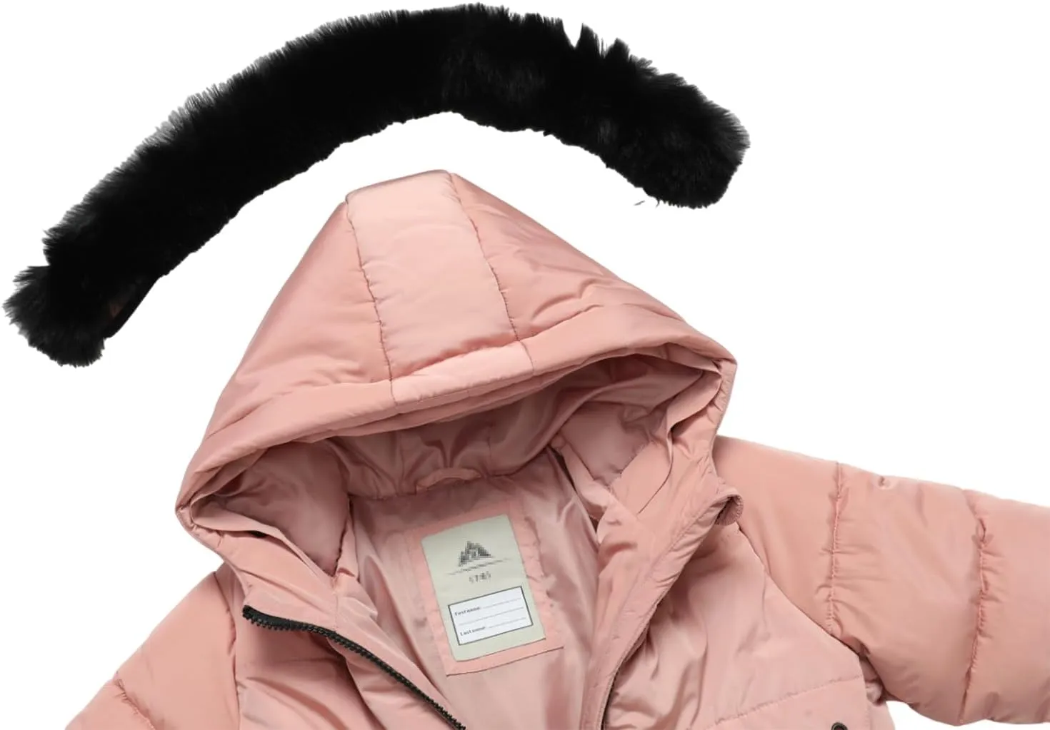Girl's Winter Long Coat Parka Kids Warm Hooded Puffer Jacket Long-lasting