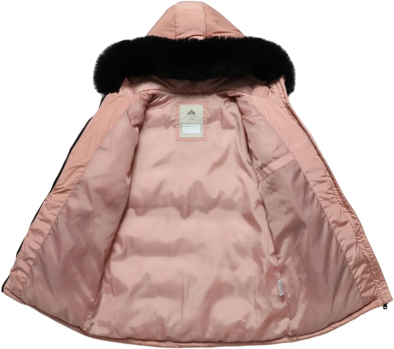 Girl's Winter Long Coat Parka Kids Warm Hooded Puffer Jacket Long-lasting
