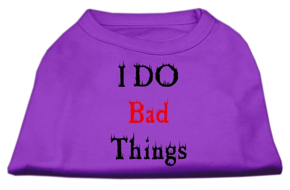 I Do Bad Things Screen Print Shirts Purple XXL (18)