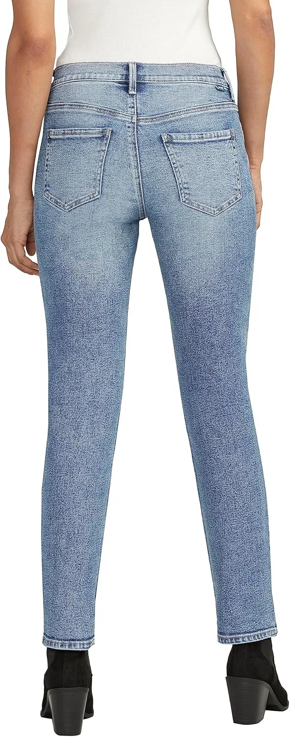 JAG Women's Cassie Mid Rise Slim Straight Leg Jeans & Pants-Legacy
