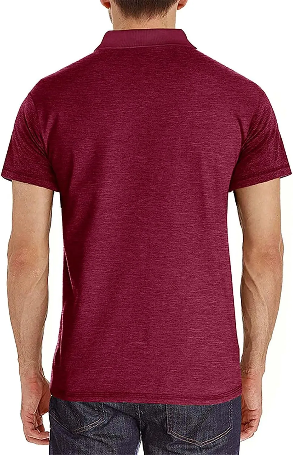 JJHAEVDY Mens T-Shirts Short Sleeve Lapel Polo Shirts Button Solid Shirt Casual Basic Tops Summer Fashion T-Shirt with Pocket