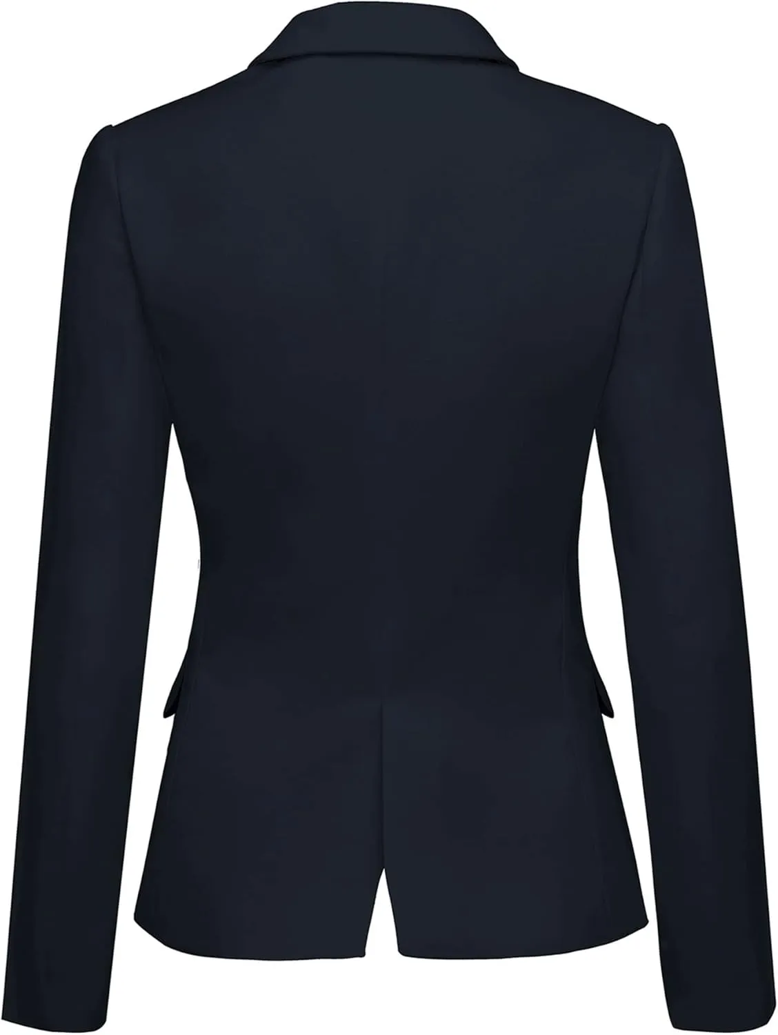 LookbookStore Womens Notched Lapel Pockets Button Work Office Blazer Jacket Suit