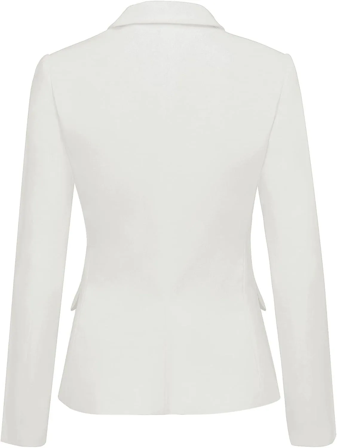 LookbookStore Womens Notched Lapel Pockets Button Work Office Blazer Jacket Suit