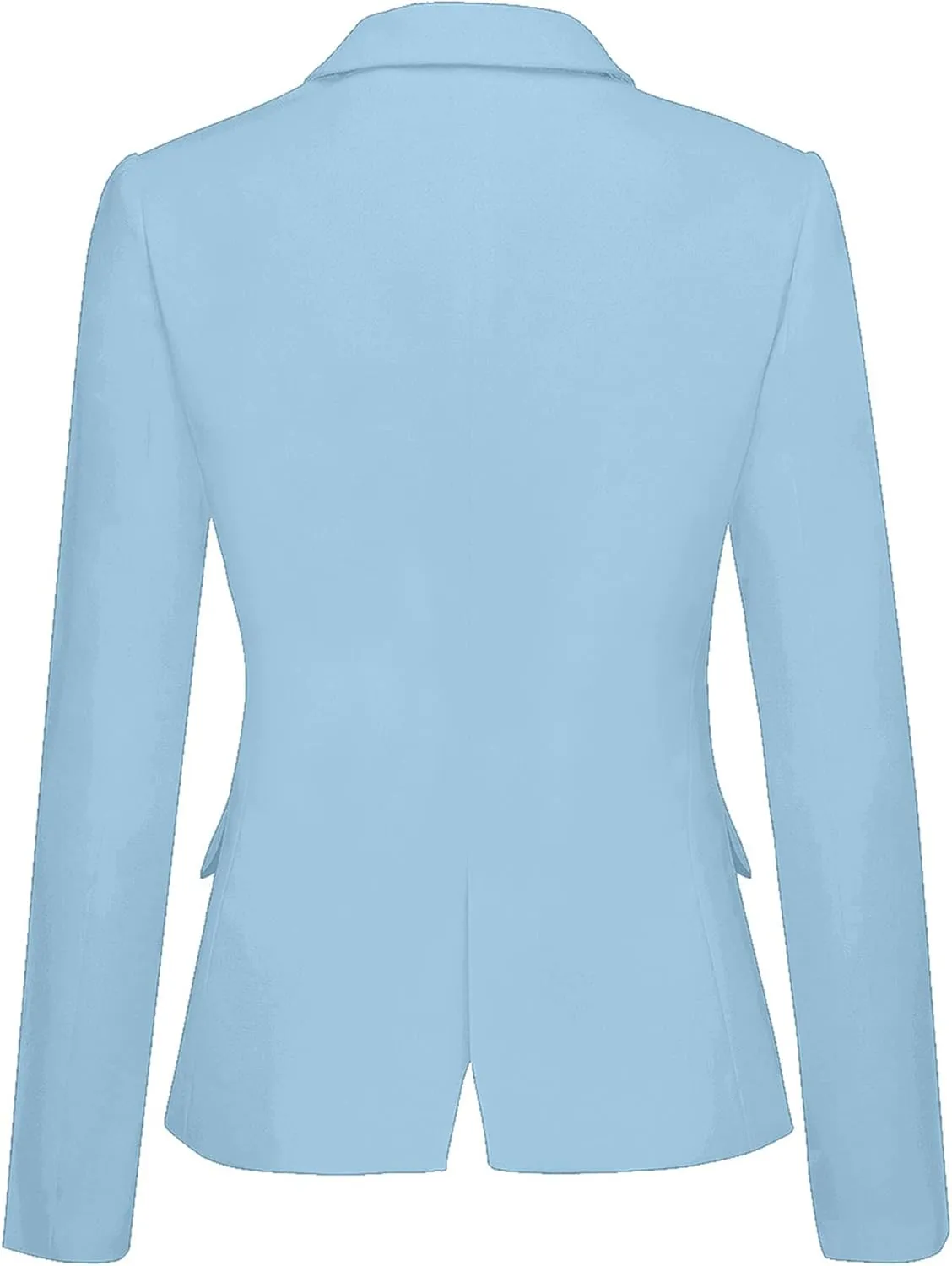 LookbookStore Womens Notched Lapel Pockets Button Work Office Blazer Jacket Suit