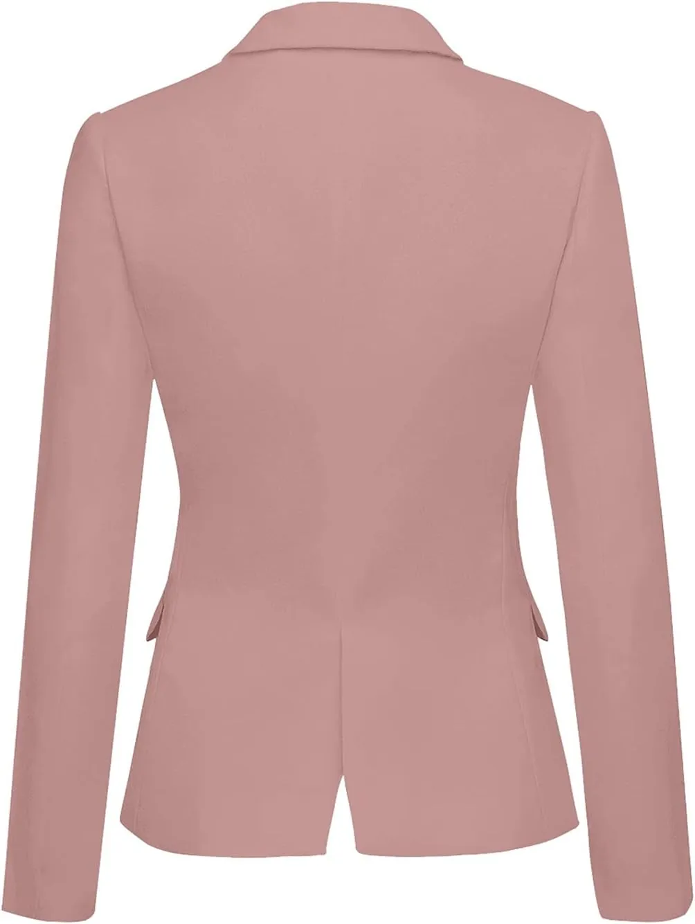 LookbookStore Womens Notched Lapel Pockets Button Work Office Blazer Jacket Suit