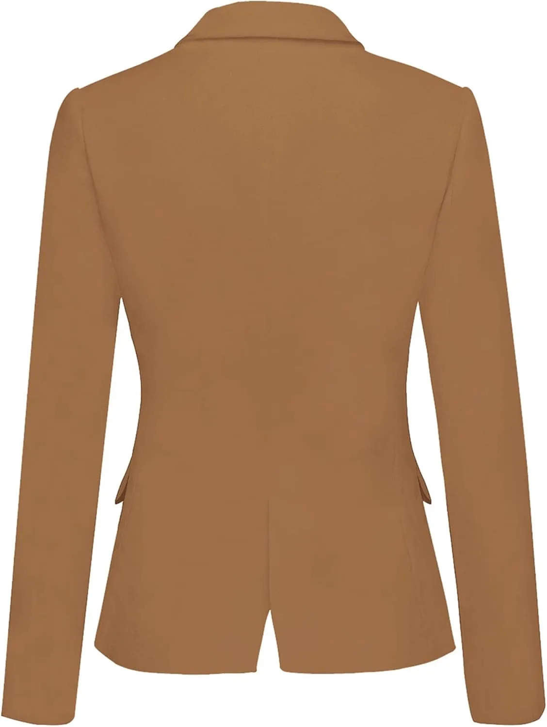 LookbookStore Womens Notched Lapel Pockets Button Work Office Blazer Jacket Suit