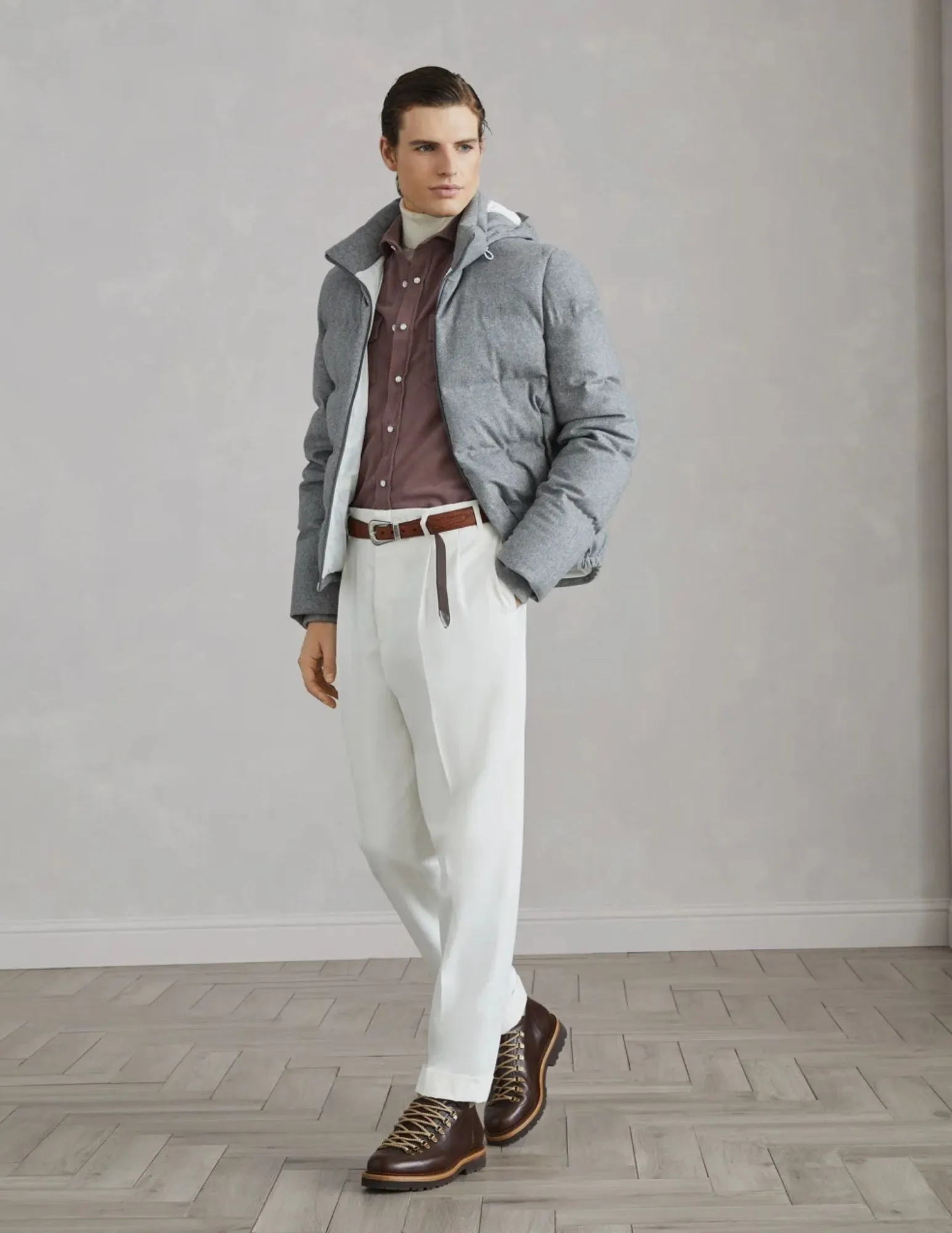 Narrow Wale Corduroy Western Shirt | Light Purple