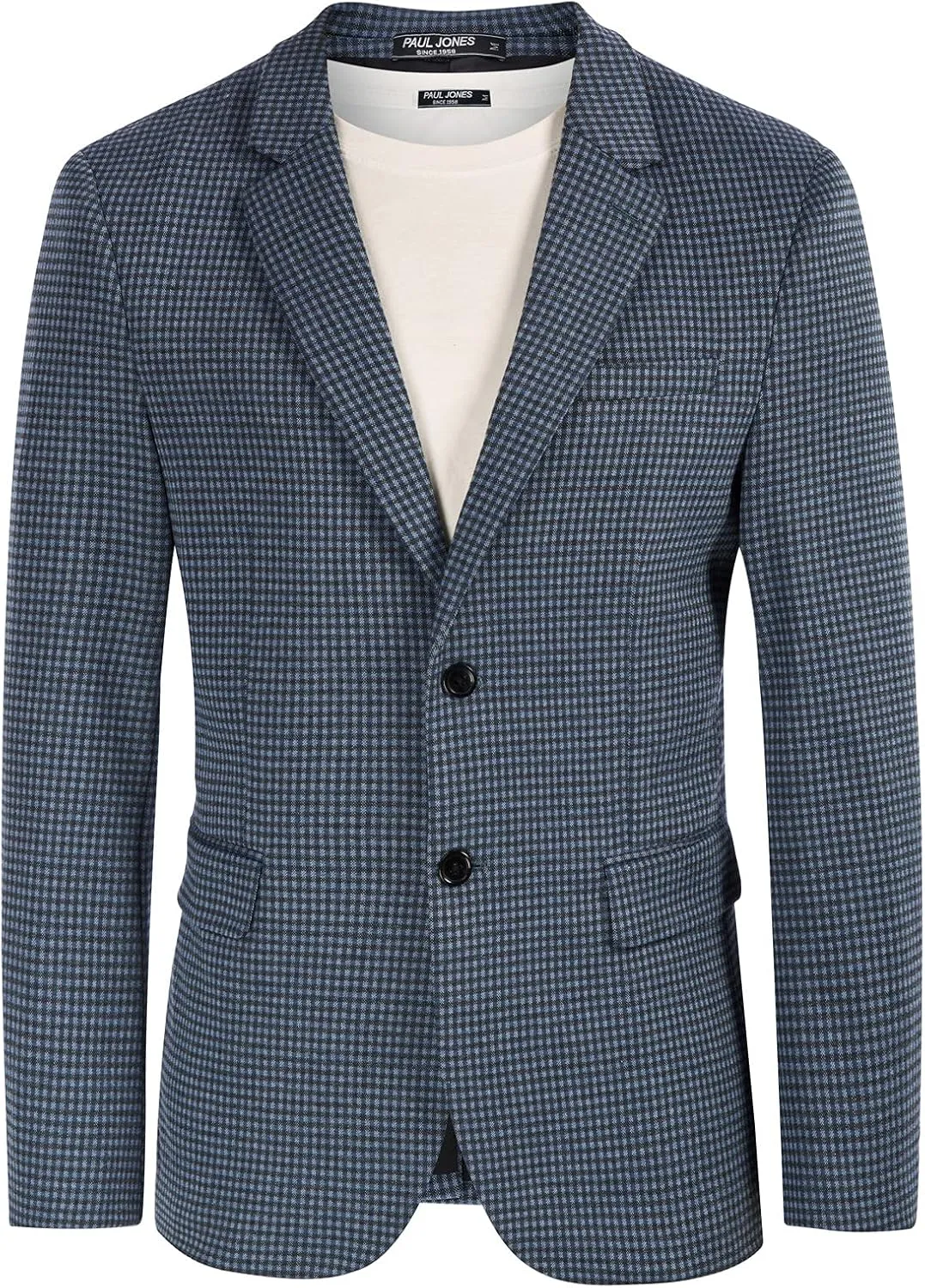 PJ Paul Jones Men's Herringbone Blazer Jacket Lightweight Casual Knit Sport Coat