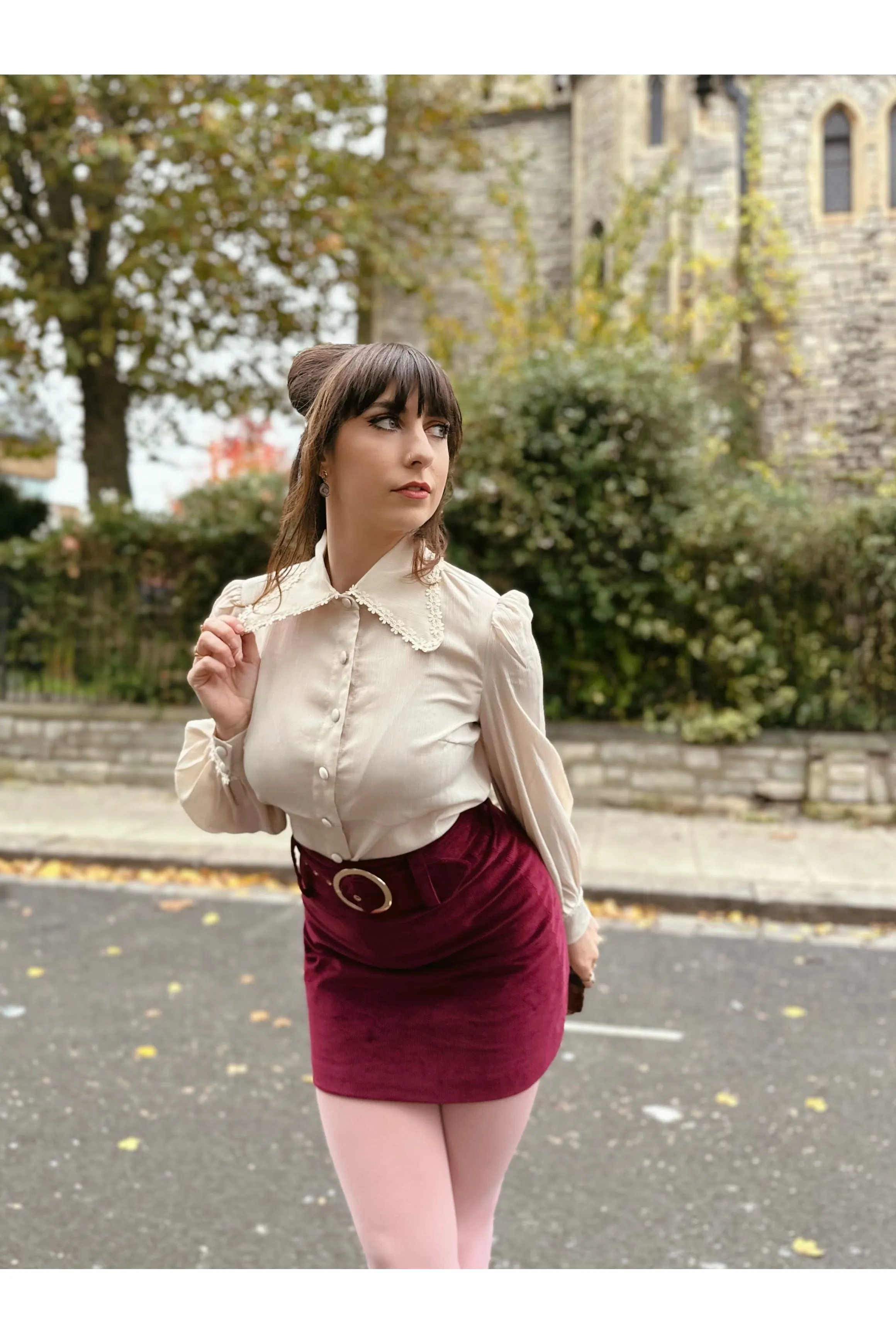 The Chain - Exclusive 'Cher' Maroon Corduroy - Skirt
