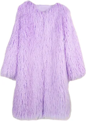 Women's Fluffy Faux Fur Long Jacket Overcoat Winter Spring Warm Outwear Parka Coat Outwear