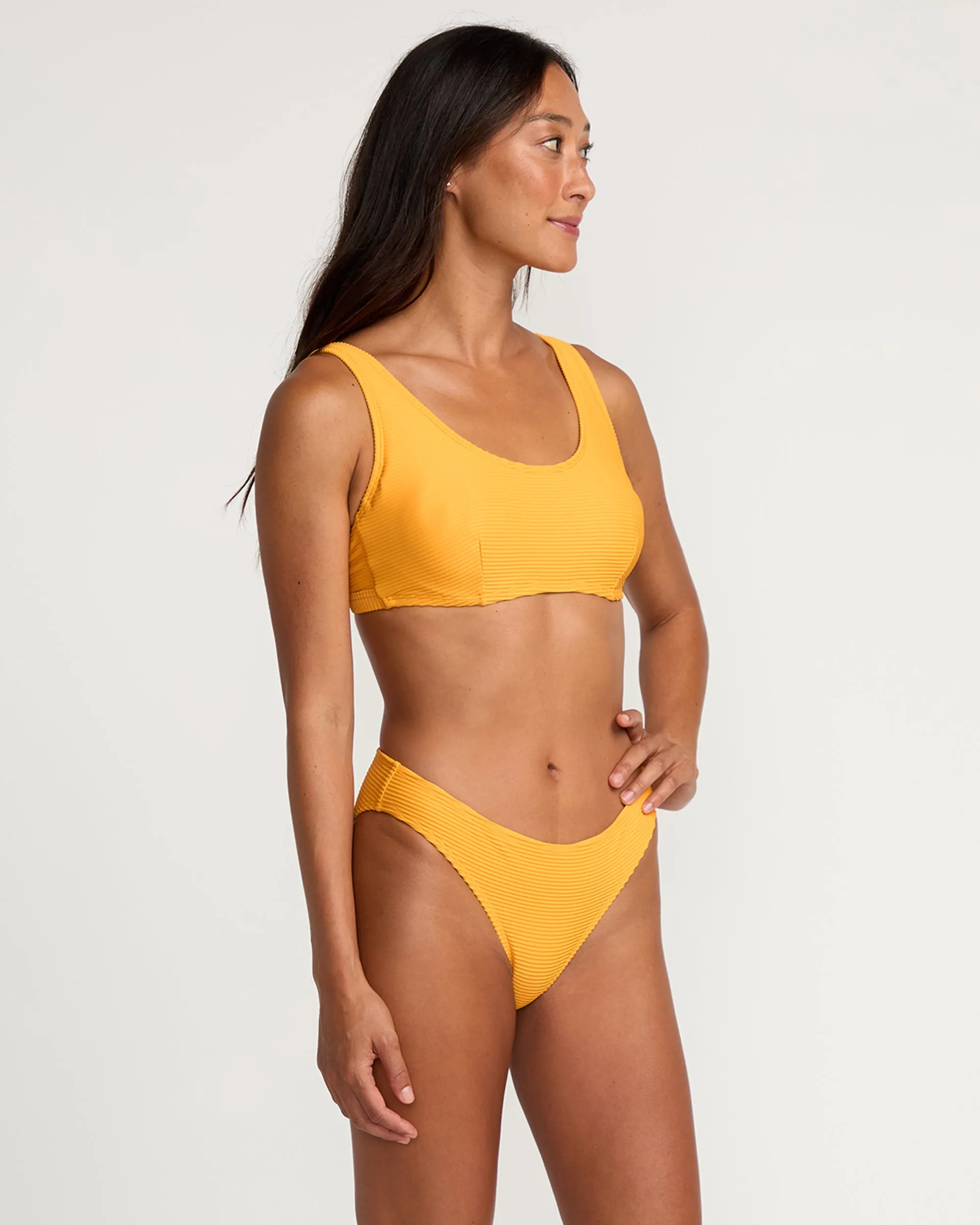 Womens Hua Lanikai Full Bikini Bottom - Mango