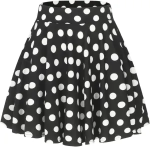 Women's Summer High Waisted Skirts Tummy Control Pleated Athletic Skirts Mini Dress