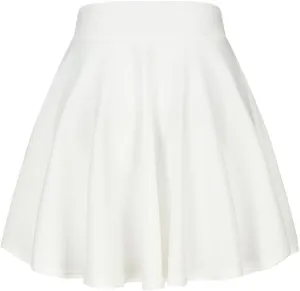Women's Summer High Waisted Skirts Tummy Control Pleated Athletic Skirts Mini Dress