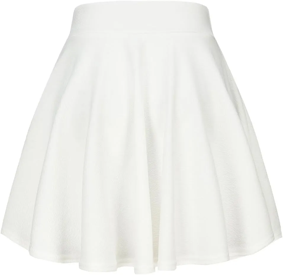 Women's Summer High Waisted Skirts Tummy Control Pleated Athletic Skirts Mini Dress