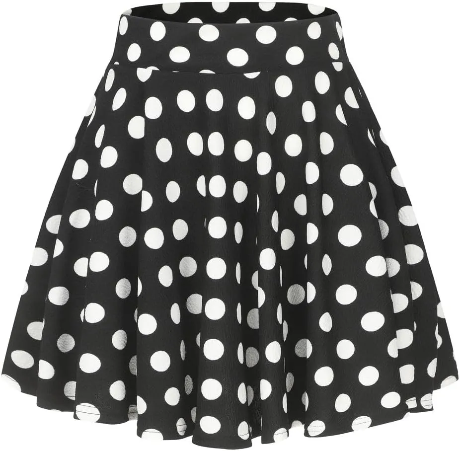 Women's Summer High Waisted Skirts Tummy Control Pleated Athletic Skirts Mini Dress